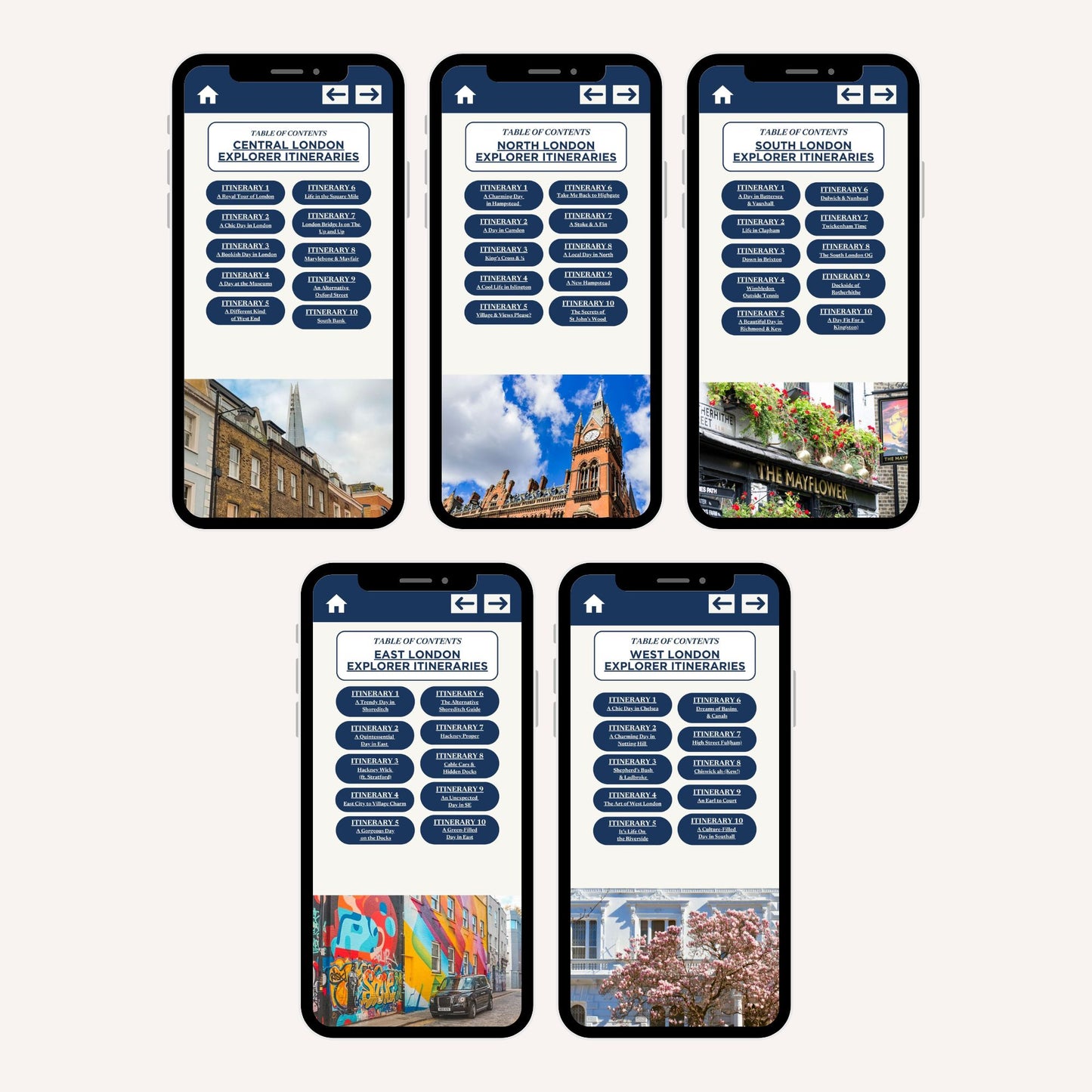 London Explorer Itinerary Bundle - 50 Itineraries